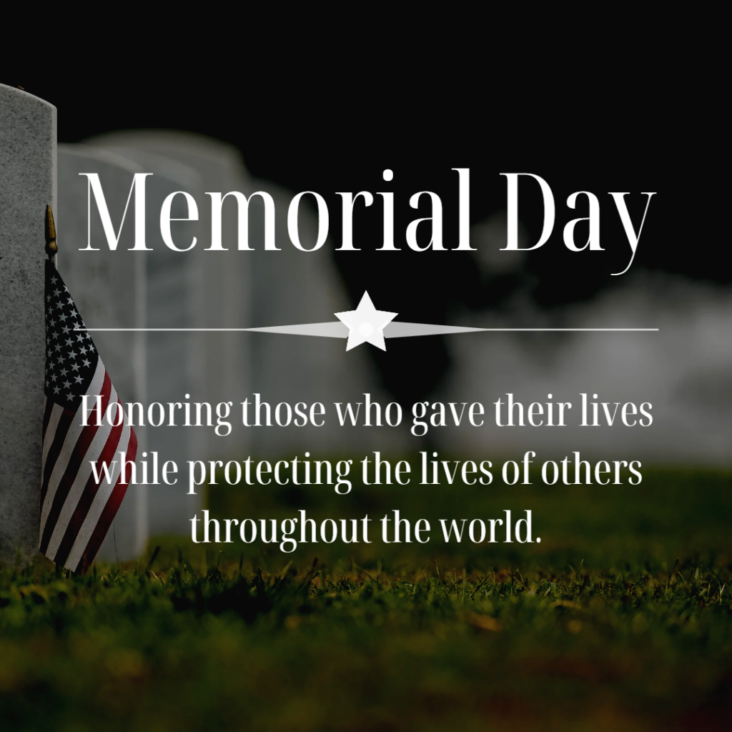 Honoring those who gave their lives while protecting the lives of others throughout the world. 